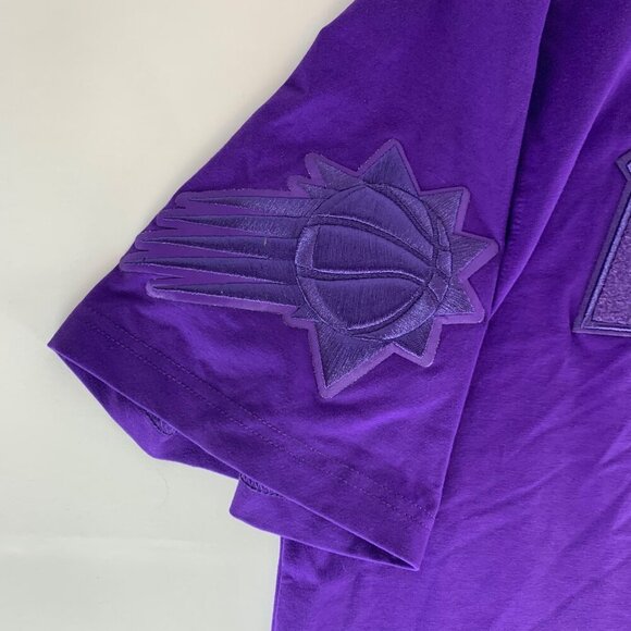 Phoenix Suns NBA Purple Pro Standard Patched Crewneck Shirt Mens Large - Picture 4 of 8